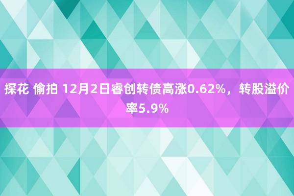 探花 偷拍 12月2日睿创转债高涨0.62%，转股溢价率5.9%