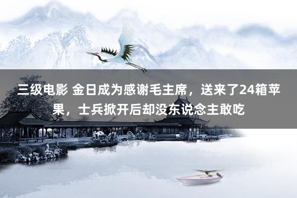 三级电影 金日成为感谢毛主席，送来了24箱苹果，士兵掀开后却没东说念主敢吃