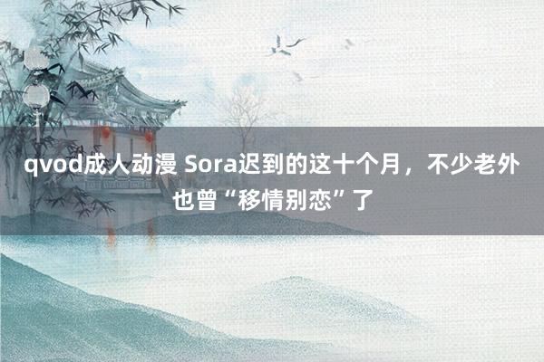 qvod成人动漫 Sora迟到的这十个月，不少老外也曾“移情别恋”了
