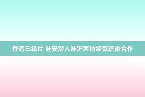 香港三级片 淮安潜入淮沪两地经贸疏浚合作
