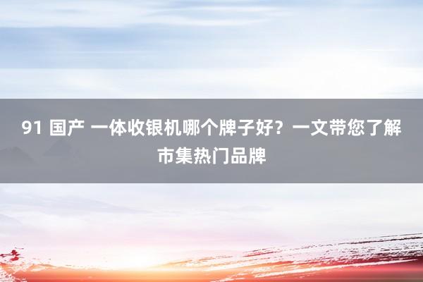 91 国产 一体收银机哪个牌子好？一文带您了解市集热门品牌
