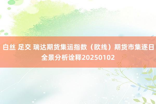 白丝 足交 瑞达期货集运指数（欧线）期货市集逐日全景分析诠释20250102