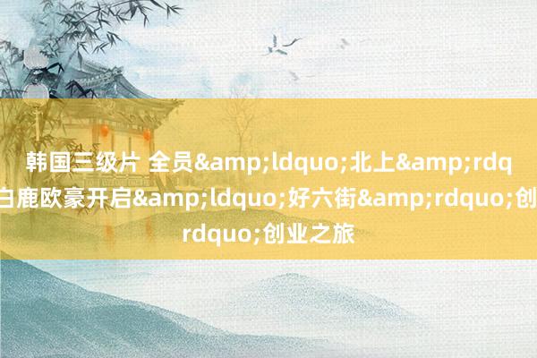 韩国三级片 全员&ldquo;北上&rdquo;！白鹿欧豪开启&ldquo;好六街&rdquo;创业之旅