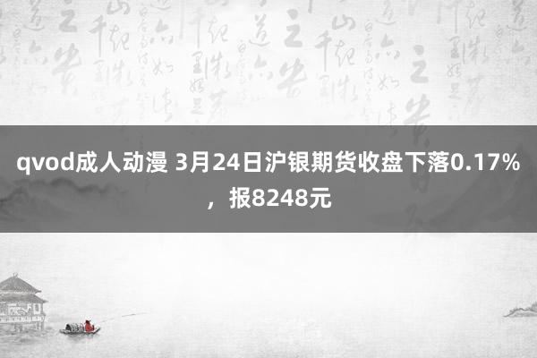 qvod成人动漫 3月24日沪银期货收盘下落0.17%，报8248元