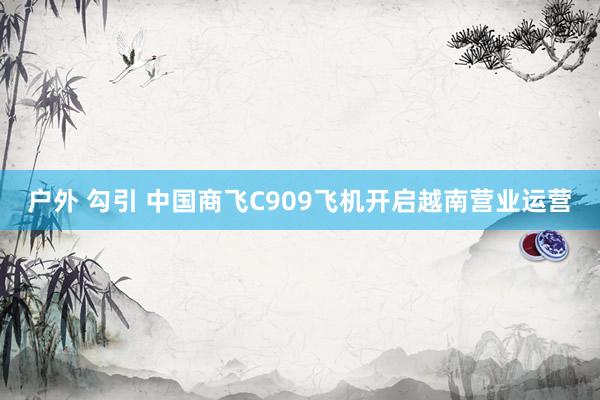 户外 勾引 中国商飞C909飞机开启越南营业运营