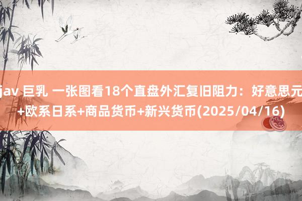 jav 巨乳 一张图看18个直盘外汇复旧阻力：好意思元+欧系日系+商品货币+新兴货币(2025/04/16)
